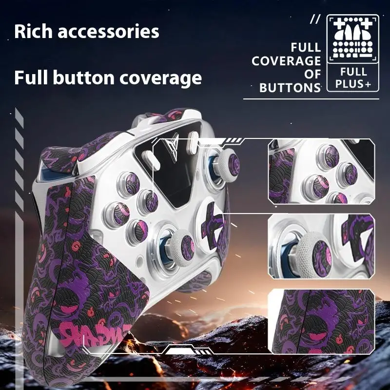 Anti-Rutsch-Aufkleber für Flydigi Vader 3 Pro Flydigi Vader 4 Pro Wireless Game Handle Gaming Griffknöpfe Rutschfestes Klebeband-Set