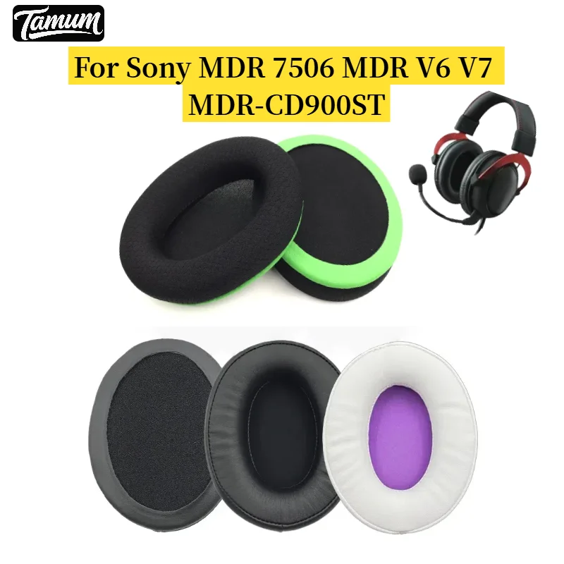 

For Sony MDR 7506 MDR V6 V7 MDR-CD900ST Headphones Replacement/Ear covers Earmuffs Ear pillows Ear cushions headband rubber