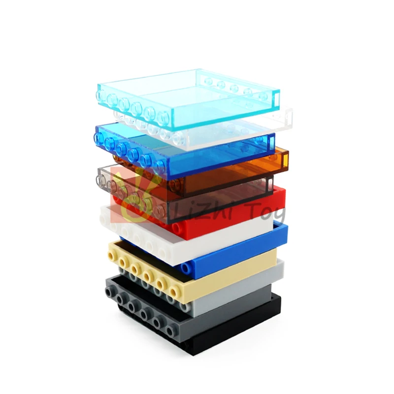 30pcs MOC Brick 59349 Panel 1x6x5 Window DIY Enlighten Building Block Bricks Compatible with Assembles Architecture Construction