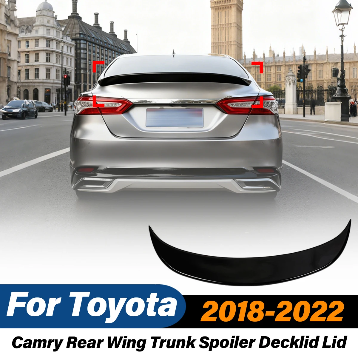 

Для Toyota Camry 2018-2022: Комплект для модификации кузова — задний спойлер, диффузор, сплиттер крышки багажника