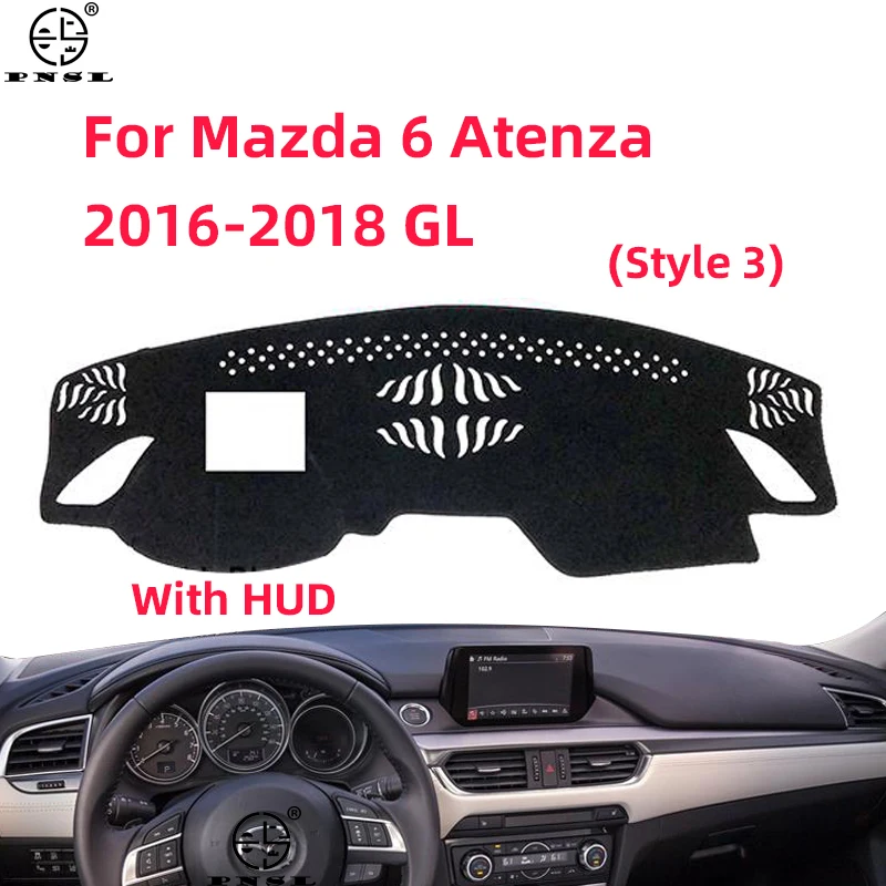 For Mazda 6 Atenza 2013 2014 2015 2016 2017 2018 GJ1 GL Dashboard Cover Pat Dash Board Mat Carpet Dashmat Cape Sunshade Protect