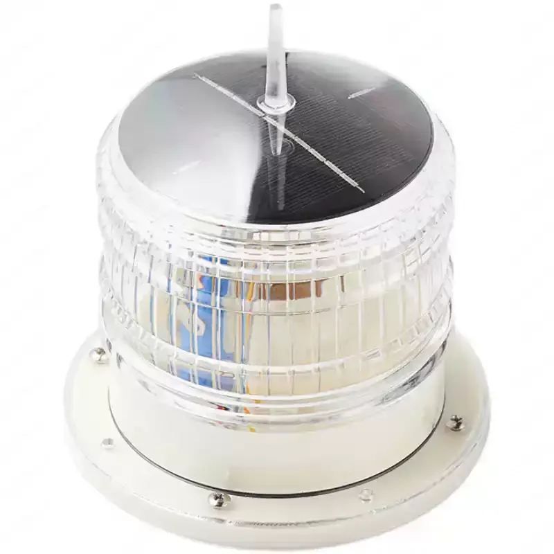 Marine solar LED signal flash warning beacon row anchor aviation obstacle light
