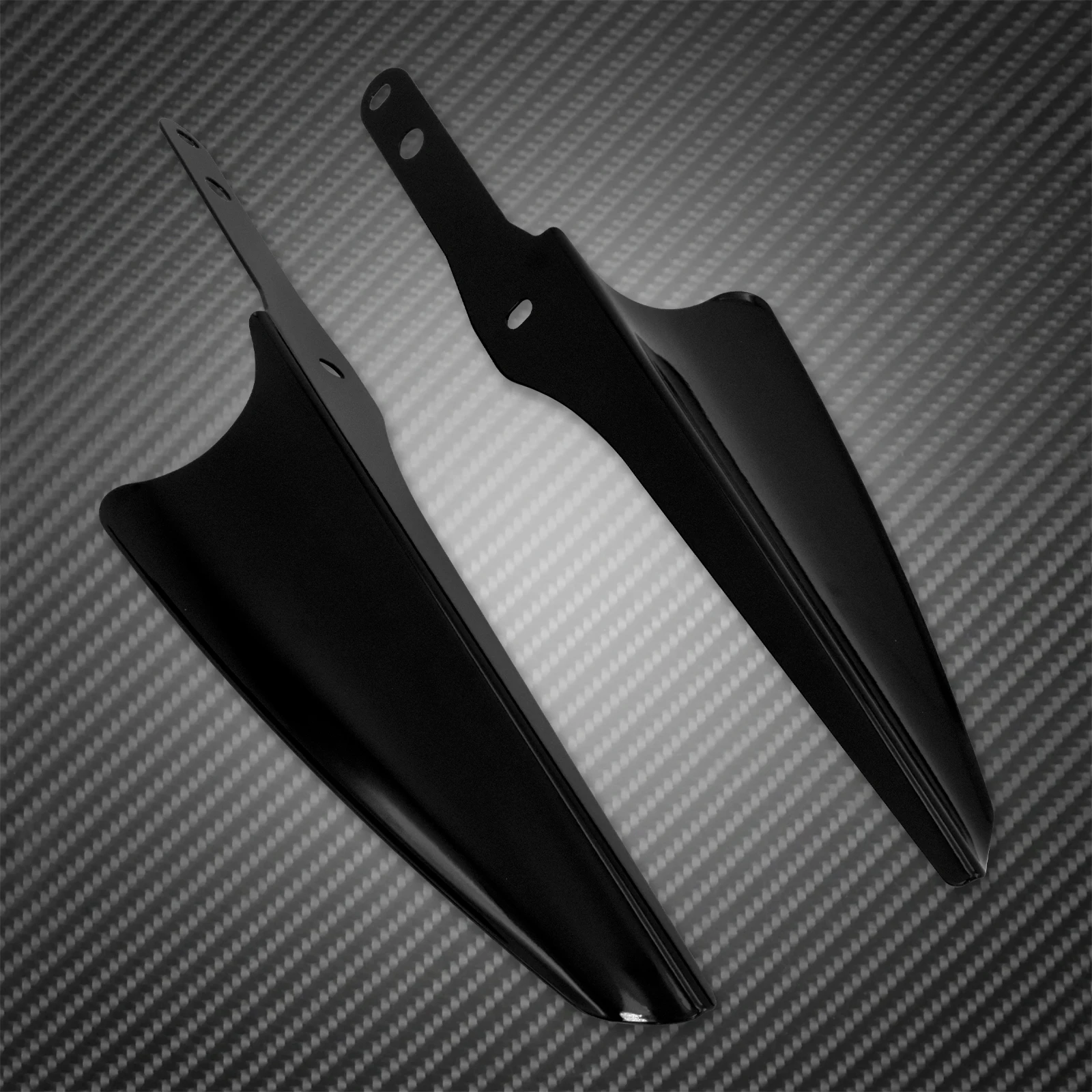 Motorcycle Black Fork Front Wind Baffle Windshield Deflector Trim For Harley Touring Electra Street Glide Road King FLHXS 95-22