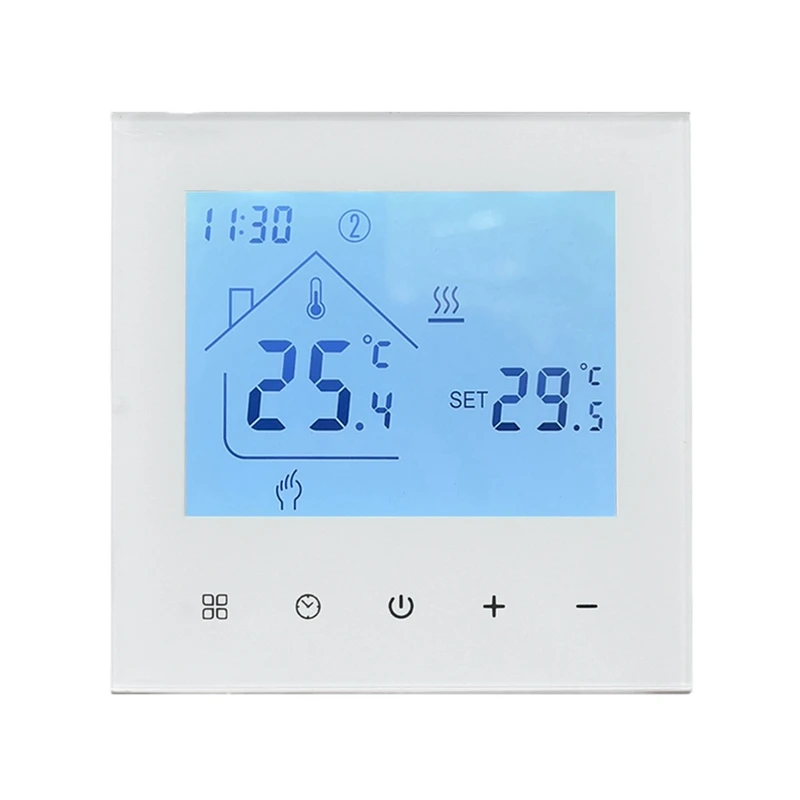 Tuya termostato de piso quente 16a inteligente wifi controlador temperatura termostato aquecimento água controle remoto para casa branco