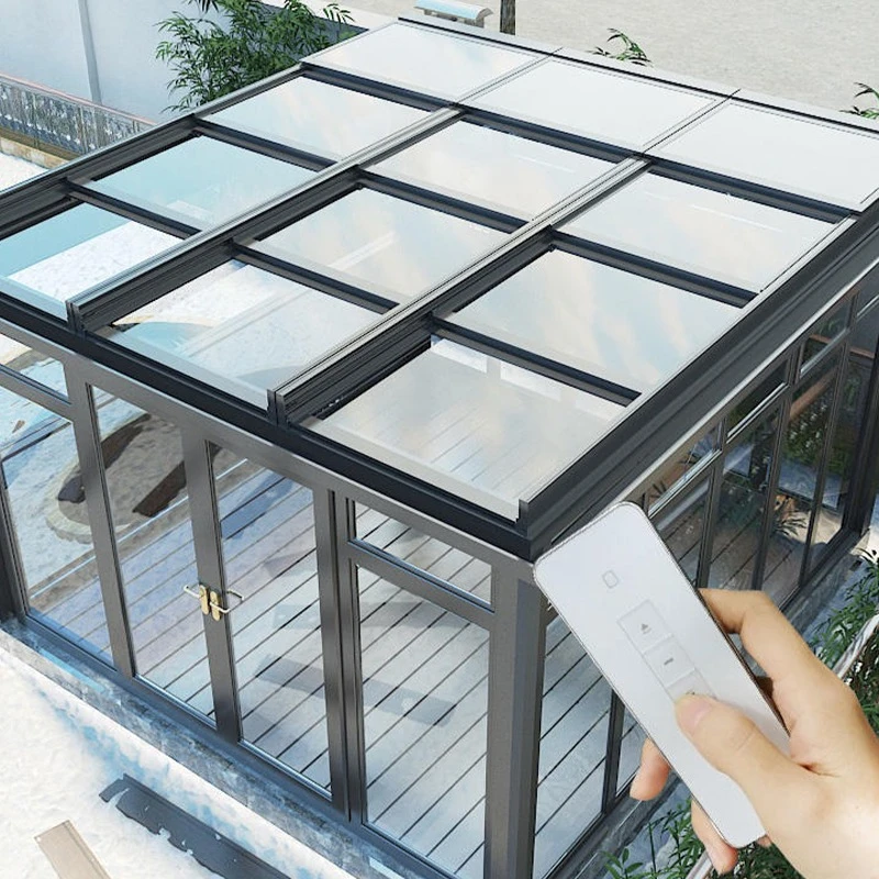 Pyramid Sliding Modern Electric Sunroof Artificial Sunroof Top Window