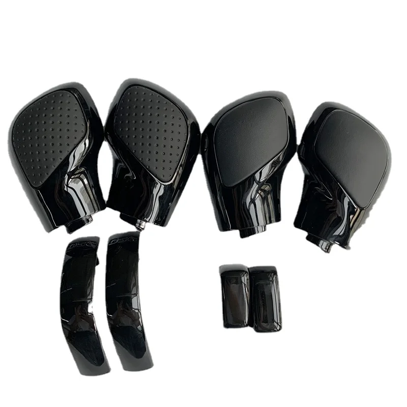 1PCS Chrome Matt with Leather Shift Knob Gear Side Cover DSG Emblem for VW Golf 6 7 R GTI Passat B7 B8 CC R20 Jetta MK6 GLI