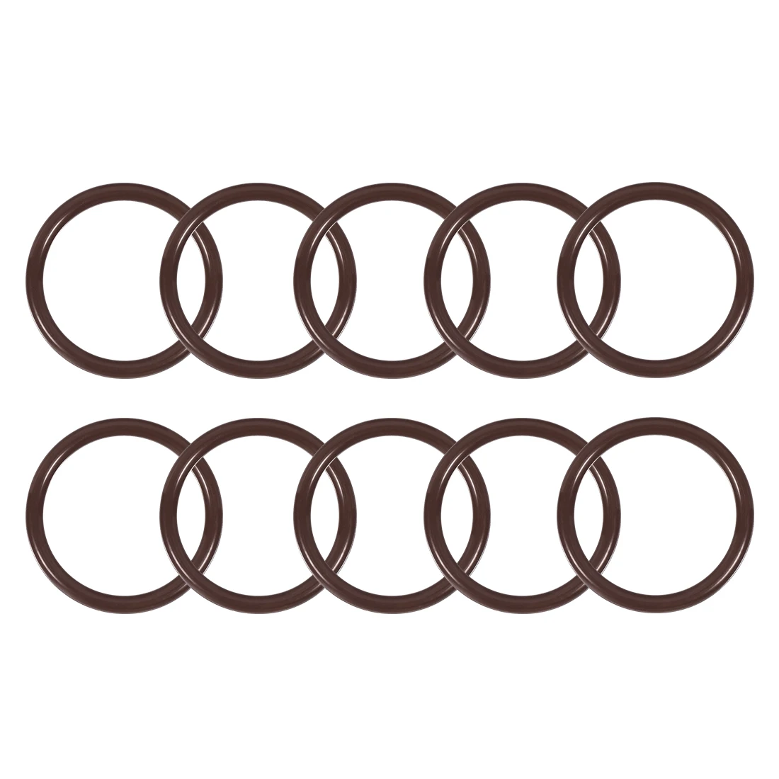 Uxcell 5/10/20Pcs Metric FKM O-ring Brown Fluororubber Rubber Sealing Gasket O Ring Oil Resistant Plumbing Gaskets for Machinery