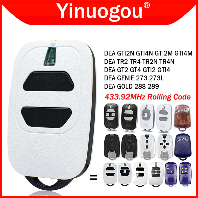 DEA GTI2 GTI4 Garage Door Remote Control 433.92MHz Rolling Code Work With DEA GT2 GT4 GTI2N GTI4N GTI2M GTI4M TR2 TR4 TR2N TR4N