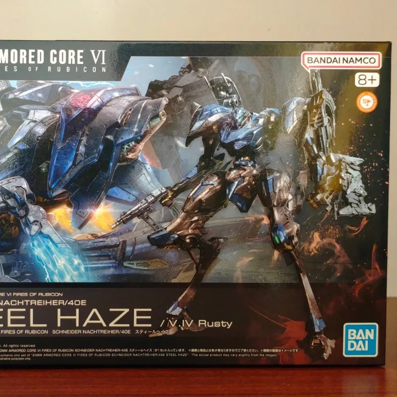

Фигурка Bandai ARMORED CORE Ⅵ FIRES OF RUBICON 30MM SCHNEIDER NACHTREIHER/40E Steel Haze, игрушки для мальчиков, пластиковый конструктор