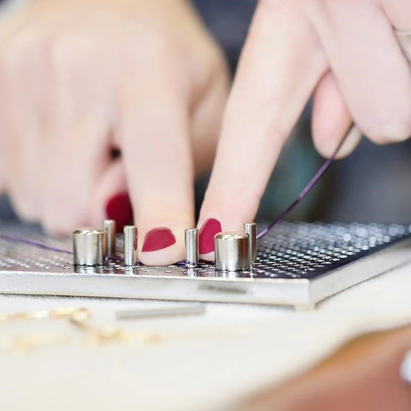 Set Pembuatan Perhiasan dengan Papan Bending Kawat Kawat dan Anting untuk Kerajinan DIY