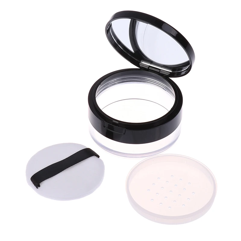 Contenitore per polvere Contenitore cosmetico Barattolo da viaggio vuoto ricaricabile con setaccio per cipria sfuso a specchio