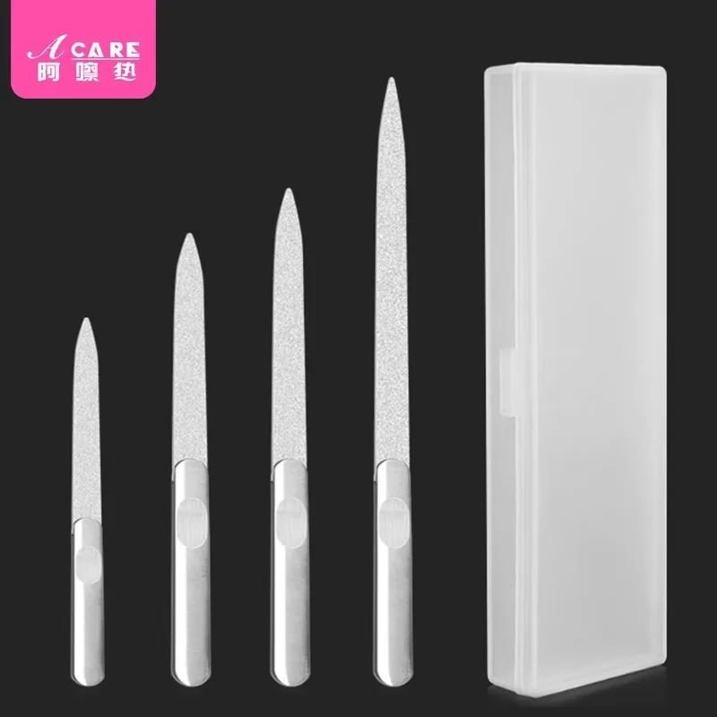 

DX01/Nail File/Stainless Steel/A1PQ0-Easy-to-Use Strip Double-Sided File Nail Sand Bar Manicure Implement Repair Care