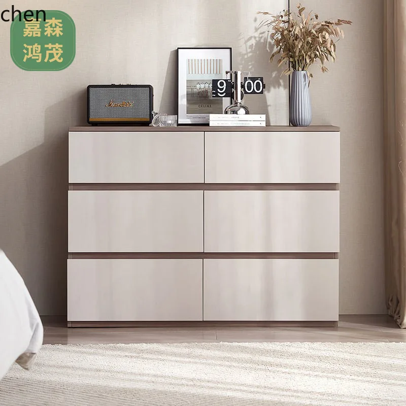 HT Living Room Dining Room Home Practical Chest of Drawers Modern Six-Drawer Chest Bedroom Storage Drawer Cabinet