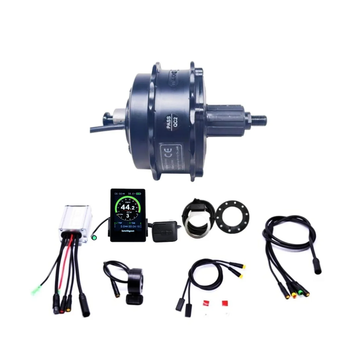 

Waterproof Color Display Truckrun 36v250w Thru Axle rear cassette Bike Conversion Kit Hub Motor wheel bicycle With Ebike System