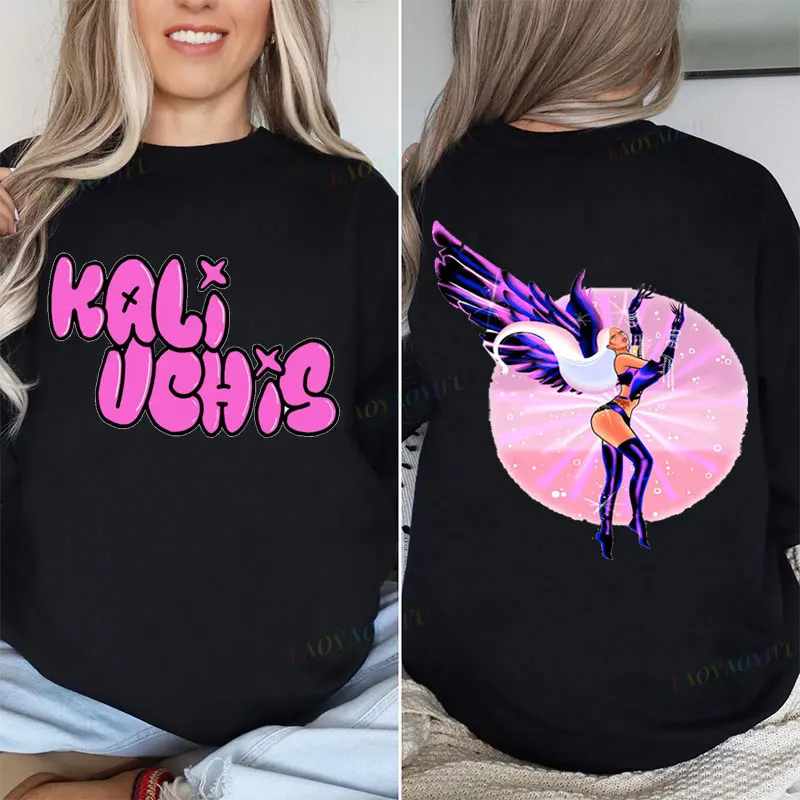 Kali Uchis Ropa De Mujer Camisa estampada De algodón puro cuello redondo ropa De calle moda regalos para fanáticos Ropa musical camiseta gráfica estilo R & B