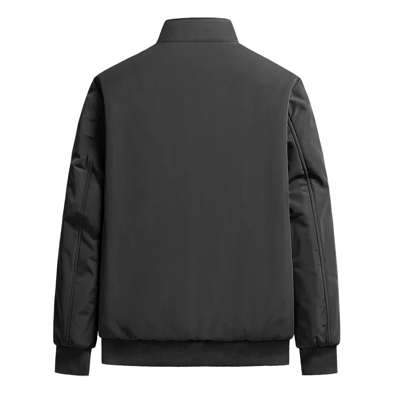 Plus Size 7XL 8XL Men Casual Business Jackets Solid Color Loose Coats Male Lightweight Streetwear Zipper Stand Collar Jacket