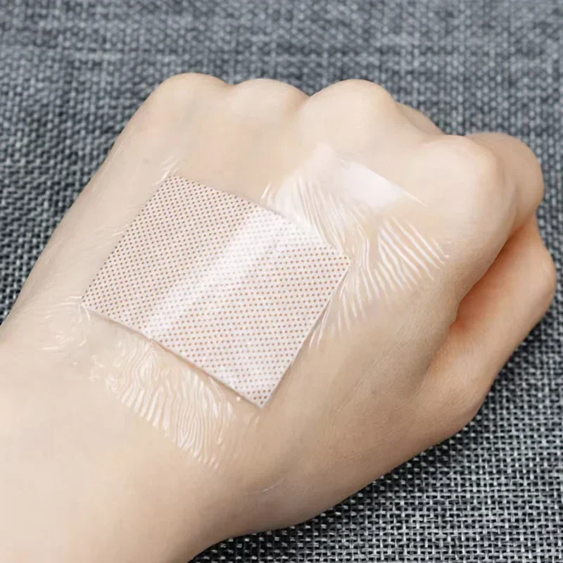 50PCS 38*38mm Adhesive Waterproof Transparent PU Square Band-Aid Bandage Protective Sticker