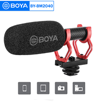 BOYA BY-BM2040 Professional Super-cardioid Shotgun Condenser Microphone for PC iPhone Camera Streaming Blogger Youtube Vlogging