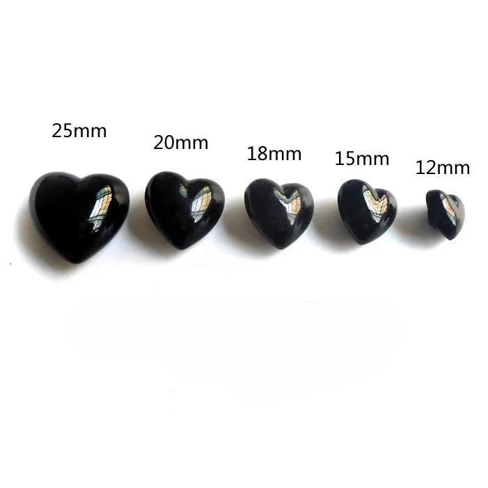 Black Heart Faux Pearl Plastic Sewing Buttons For Clothes Women Sleeve Shirt DIY Crafts Handmade Garment Accessories Wholesale