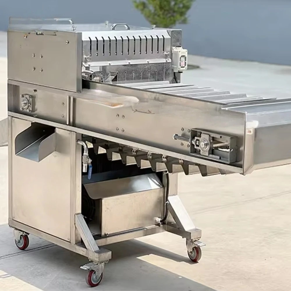 High-Efficient Automatic Fresh Frozen Fish Head Cutting Machine Salmon Tilapia Sardine Hairtail Mackerel Head Removal