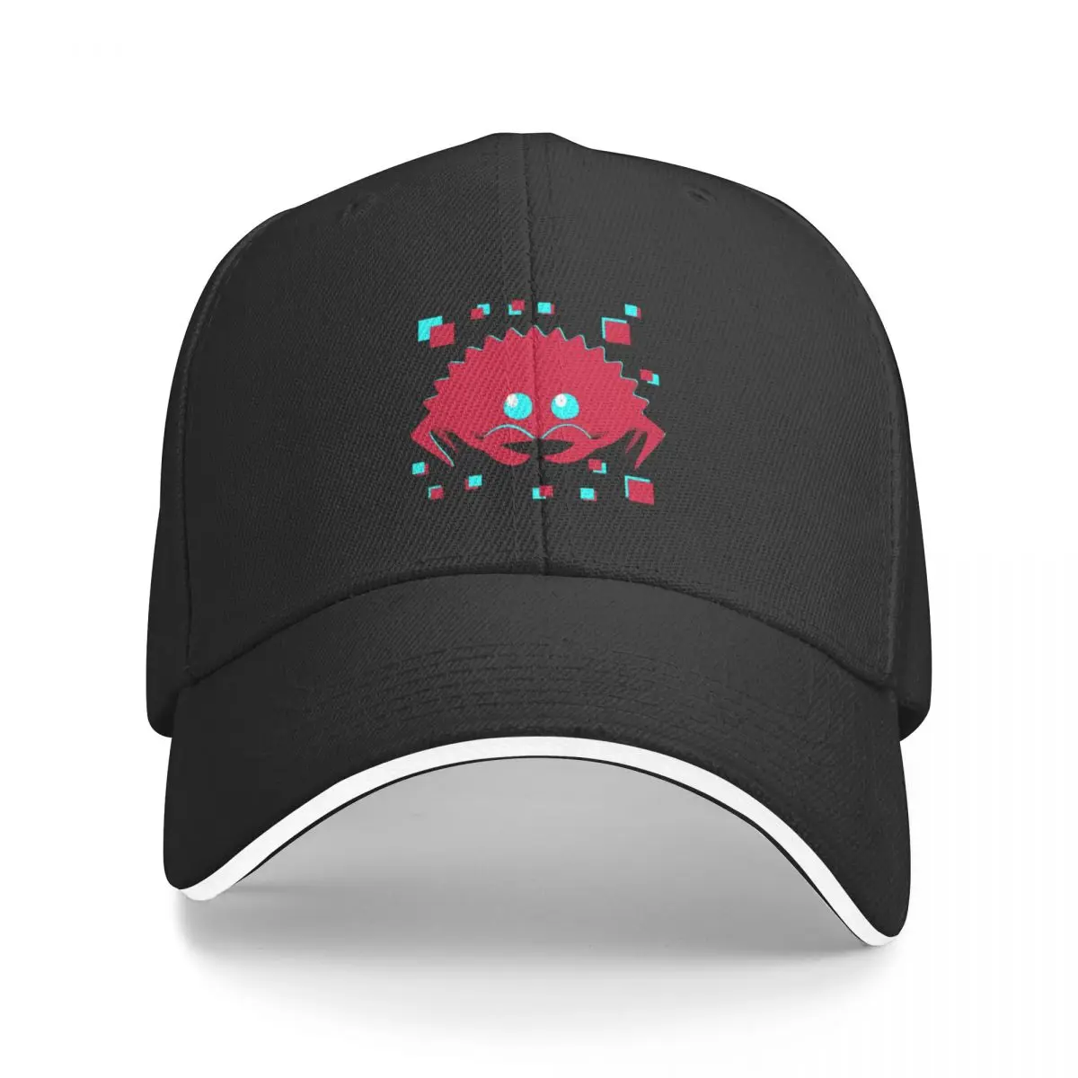 Rust Ferris Glitch - Dark Baseball Cap Hat Luxury Brand tea Hat Fashion Beach Sunscreen For Men Women's