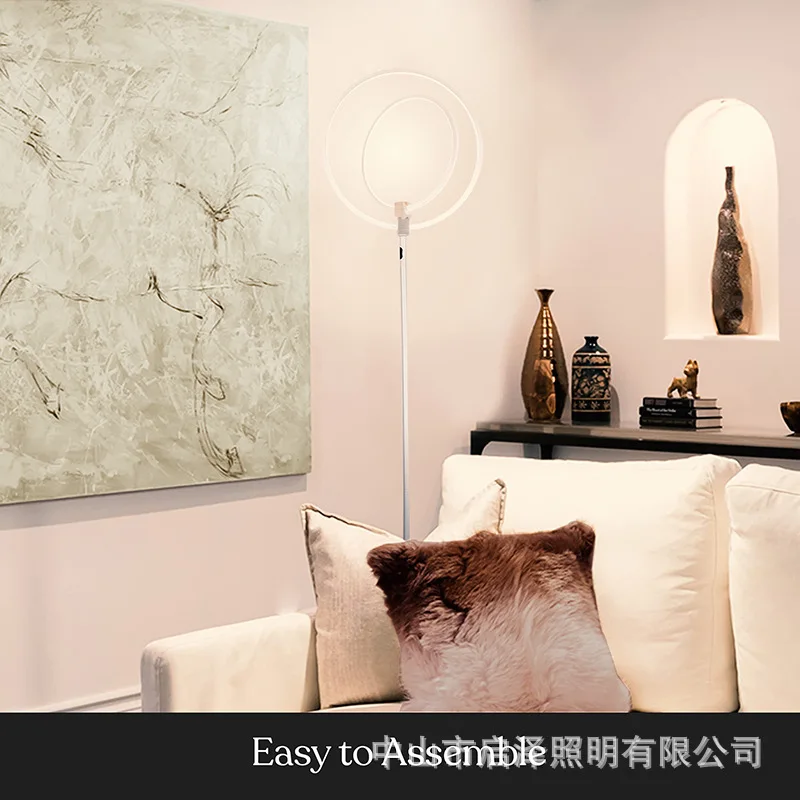 Light luxury living room study bedroom exhibition hall hotel room adjustable angle floor lamp can be supplied across borders