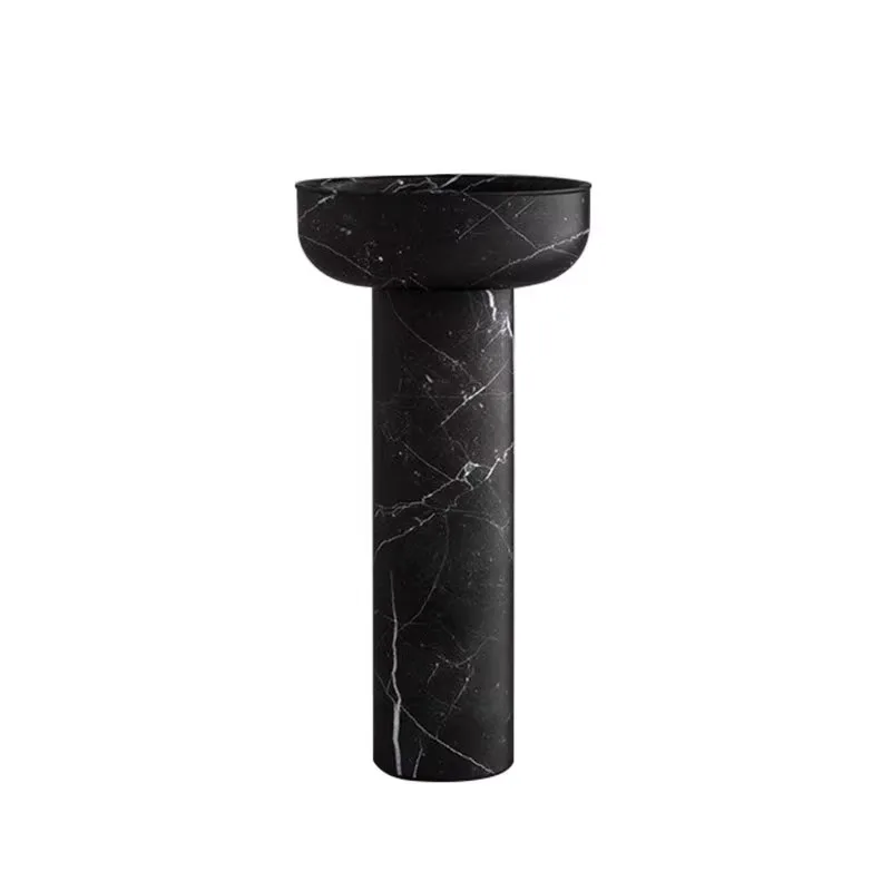 

Pedestal Sink Stone Bathroom Sink Washing Standing Bianco White Washing Basin Hotel Courtyard Black Marble Sink Nero Basin