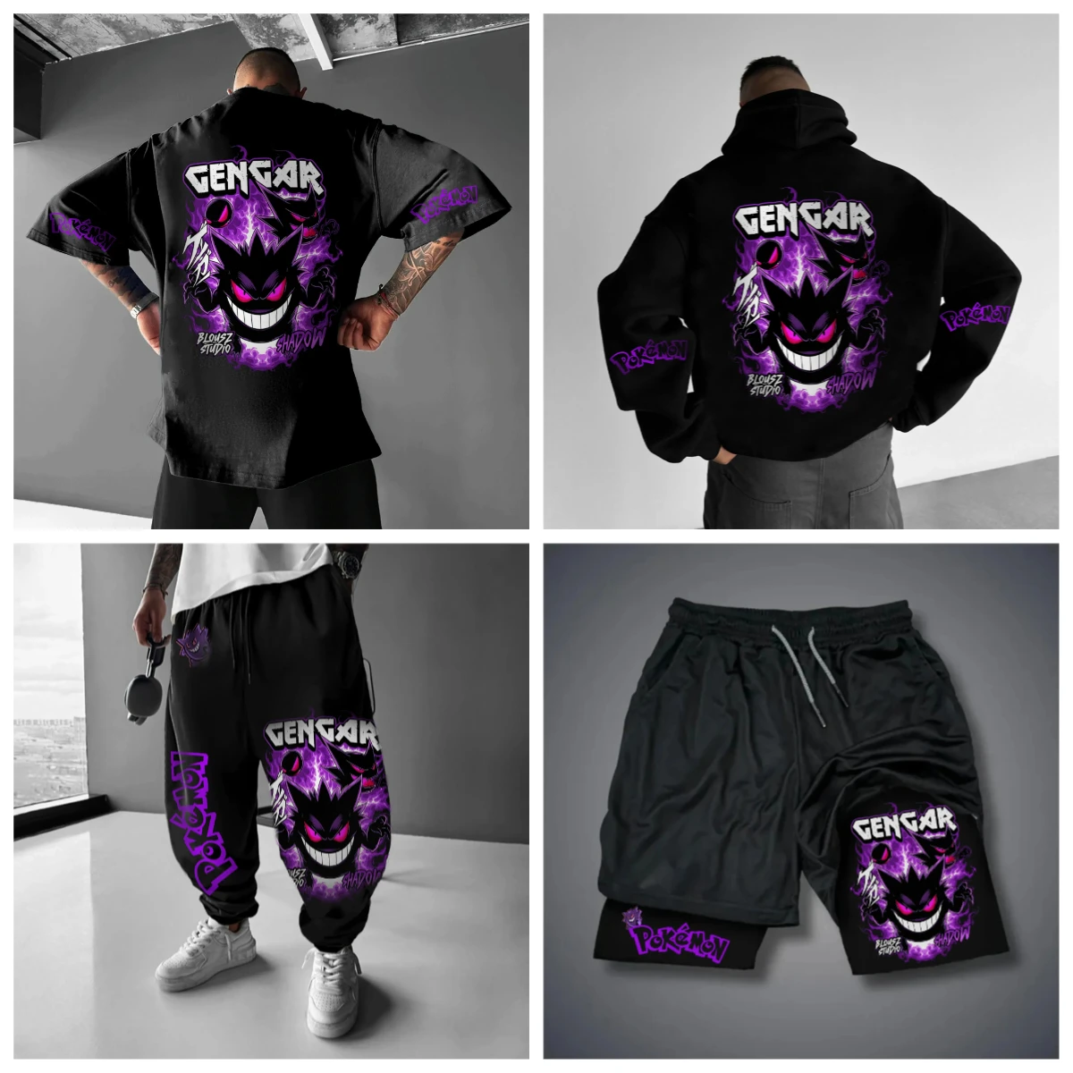 moda-e-casual-pokemon-anime-print-fashion-street-camisetas-masculinas-e-femininas-soltas-moletons-shorts-e-calcas-esportivas