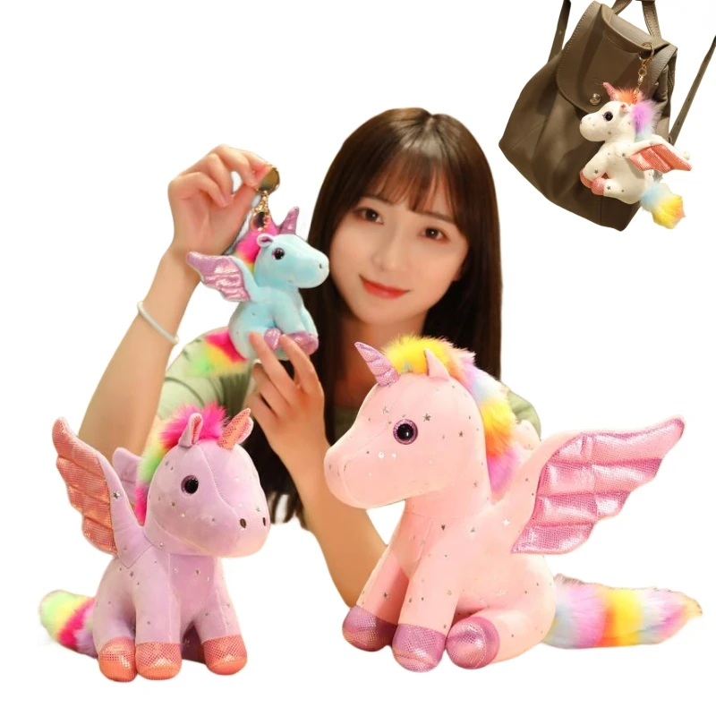 Creative 50cm Boutique Angel Unicorn Soft Unicorn Toys Stuffed Animal Plush Toys Cute Unicorn Horse Doll Kids Doll Gifts  Decor