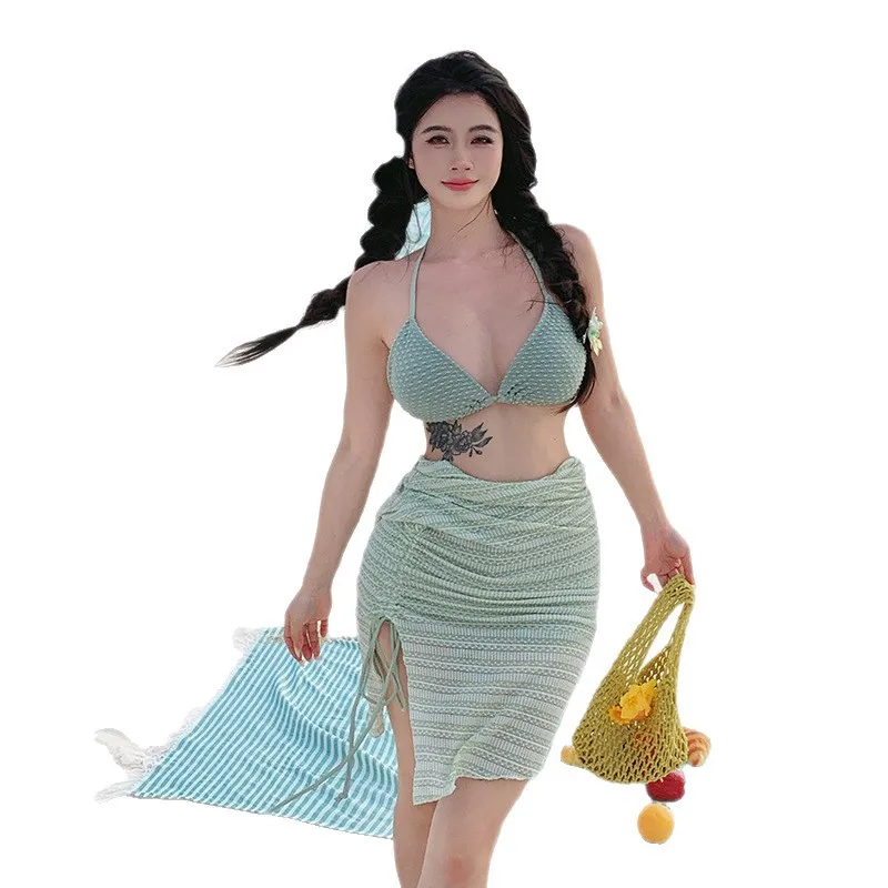 XL-5XL Plus Size High Waist Bikini Women's Push Up Large Size 3XL 4XL Swimsuit Summer Mujer Tummy Control Swimwear Bikini Sets view 5