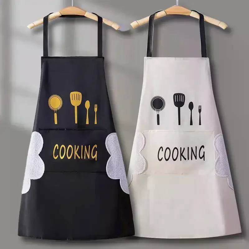 Kitchen Household Cooking Apron Men Women Oil-Proof Waterproof Adult Waist Fashion Coffee Overalls Apron Kitchen Supplies