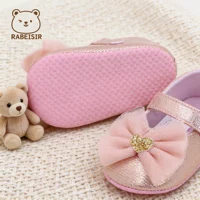 Baby Step Shoes Baby's First Pair of Toddler Shoes Baby Shoes Breathable Non-slip Girls Fashion Shoes Princess Lace Style 6