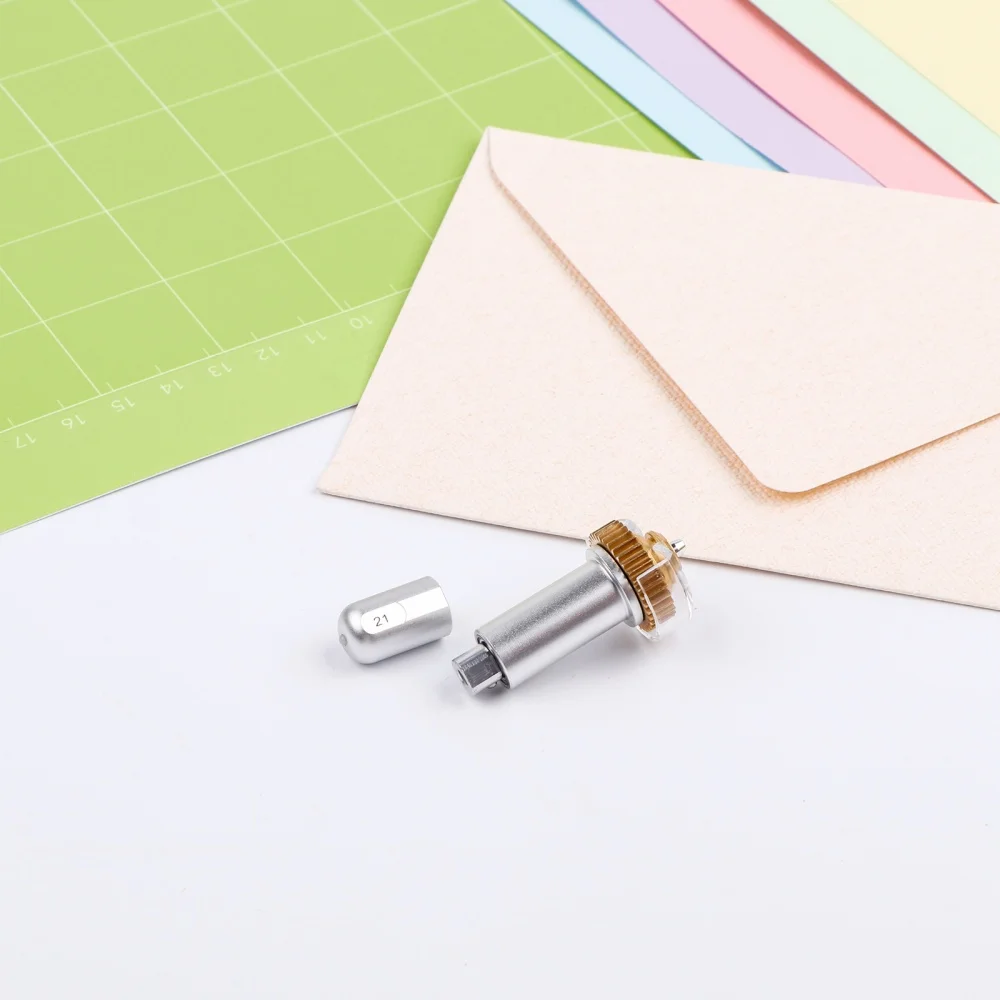 Imagen 7: Punta de grabado con cuchilla ondulada, punta de perforación básica, punta de grabado fino con carcasa para máquina Maker 4/3/Maker para crear etiquetas