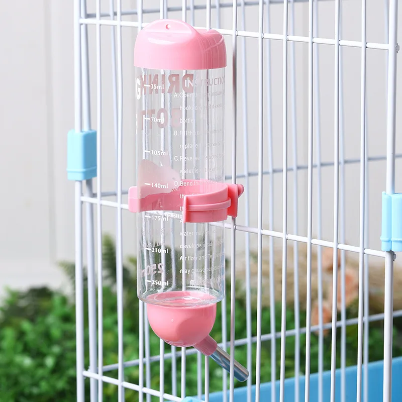 New round Head Hamster Kettle Vacuum Leak-Proof Anti-Bite Rabbit Totoro Water Fountain Drinking Bottle Ball Supplies