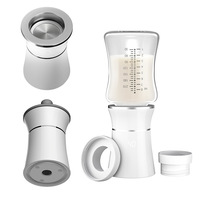 Portable Baby Bottle Heater 4 Levels Temperature Adjustment USB Rechargeable 6 Mins Fast Water Milk Heating Baby Bottle Warmer
