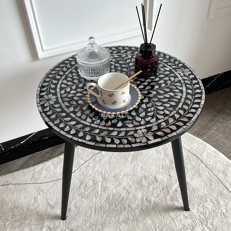 

Nordic Minimalist High-end Artistic Sofa Corner Table, Suitable for Home Living Room and Guesthouse Decoration Table Muebles