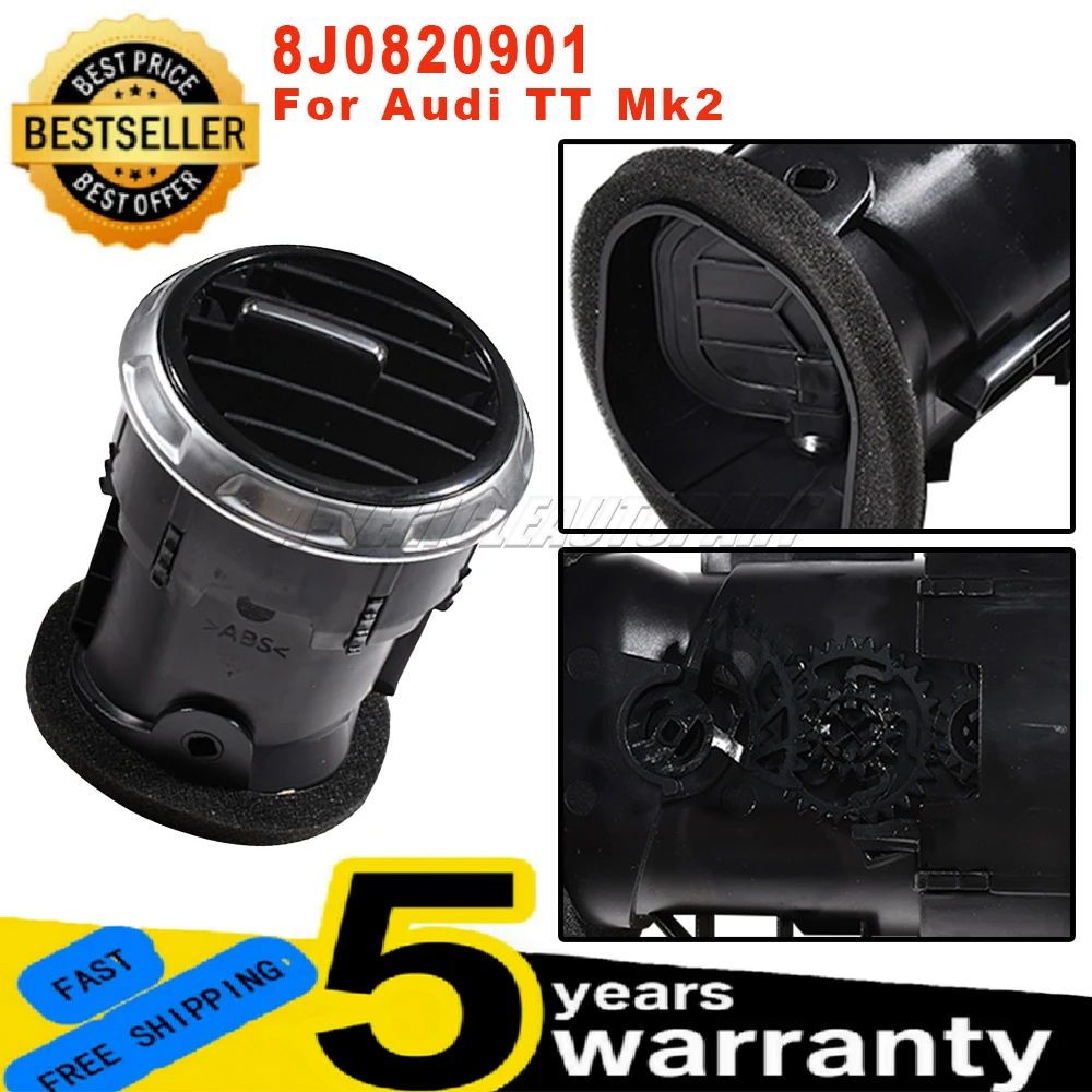 

Новый 8J0820901 для Audi TT Mk2, приборная панель, вентиляционное отверстие, кондиционер, нагревательная решетка переменного тока, диффузор, центральная панель, черные автомобильные аксессуары