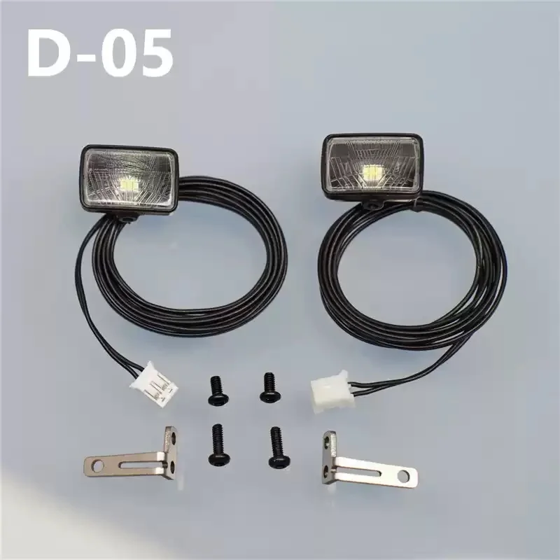 RC 1/14 Großarm-LED-Scheinwerfer für Tamiya Hydraulikbagger, Lader, Muldenkipper, MAN, VOLVO Anhänger, Kipper, DIY-Teile – Detail 6