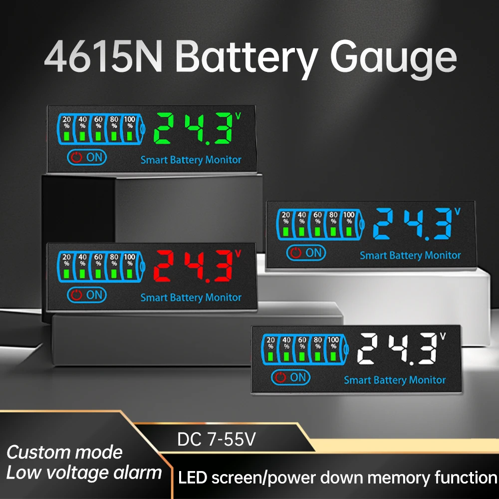 Battery Level Indicator Ternary Lithium Battery Lithium Iron Phosphate Lead-Acid Battery Capacity Display Tester Meter