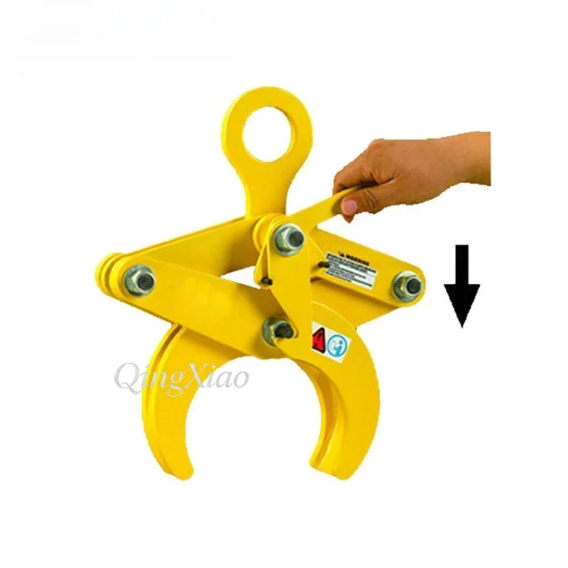 Heavy Duty Circular Bar Lifting Clamp Horizontal Pipe Hoist Grab Industrial Round Steel Tube Handling Rigging Fitting