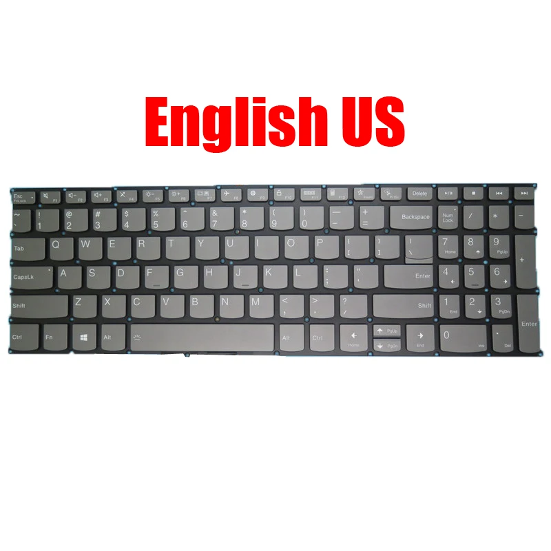 Laptop Keyboard For Lenovo For Ideapad 3-17ADA6 3-17ALC6 3-17ITL6 3 17IAU7 3 17ABA7 3 17IRU7 English US Kingdom UK Backlit New