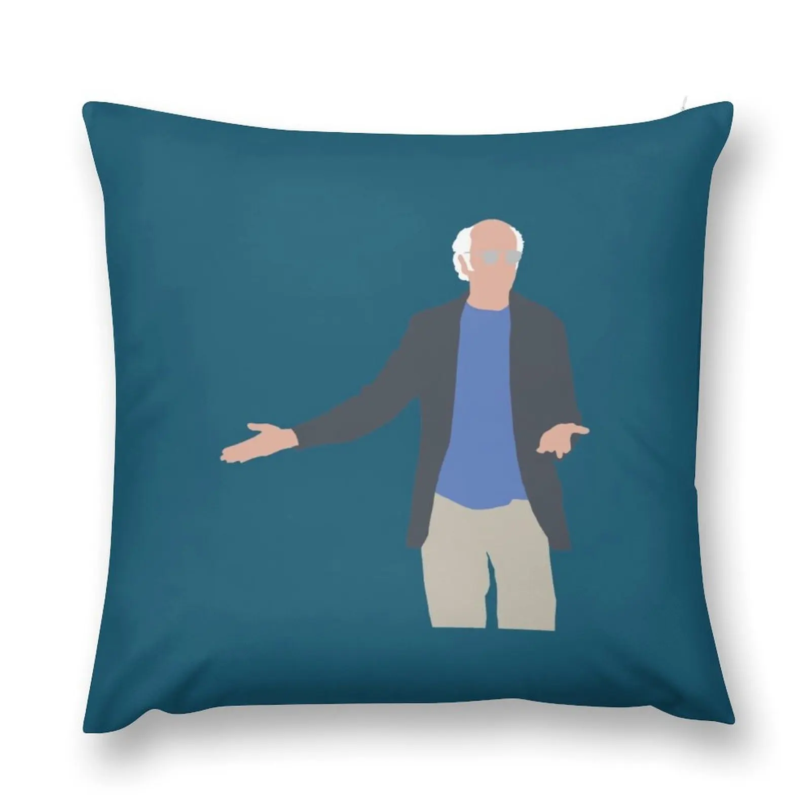 The Larry David Shrug - Curb Your Enthusiasm Throw Pillow autumn decoration Marble Cushion Cover Pillowcase pillow