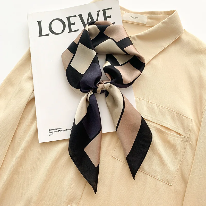 100% Real Silk Scarf Women Fashion Foulard Satin Shawl Scarves Big Size Square Hair / Head Scarves Bandana Hijab
