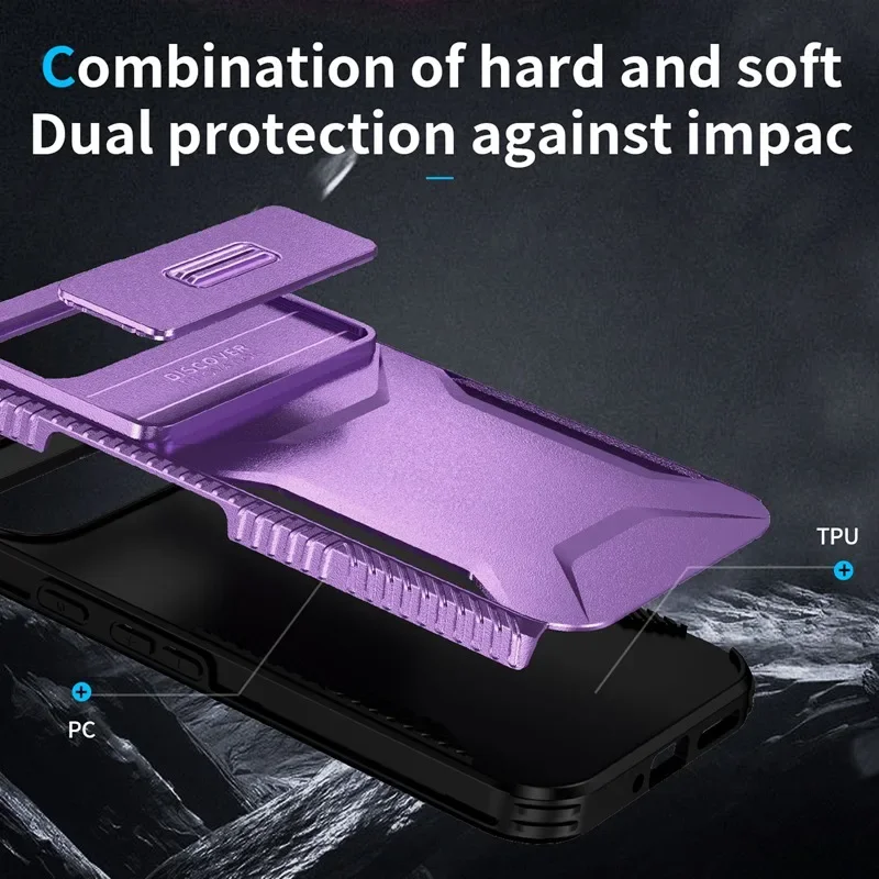 Case For Google Pixel 9 Pro XL Pixel9 Military Grade Antiskid Camera Lens Slide Cover Google Pixel 9 Pro Hard Cases Pixel9 Cover