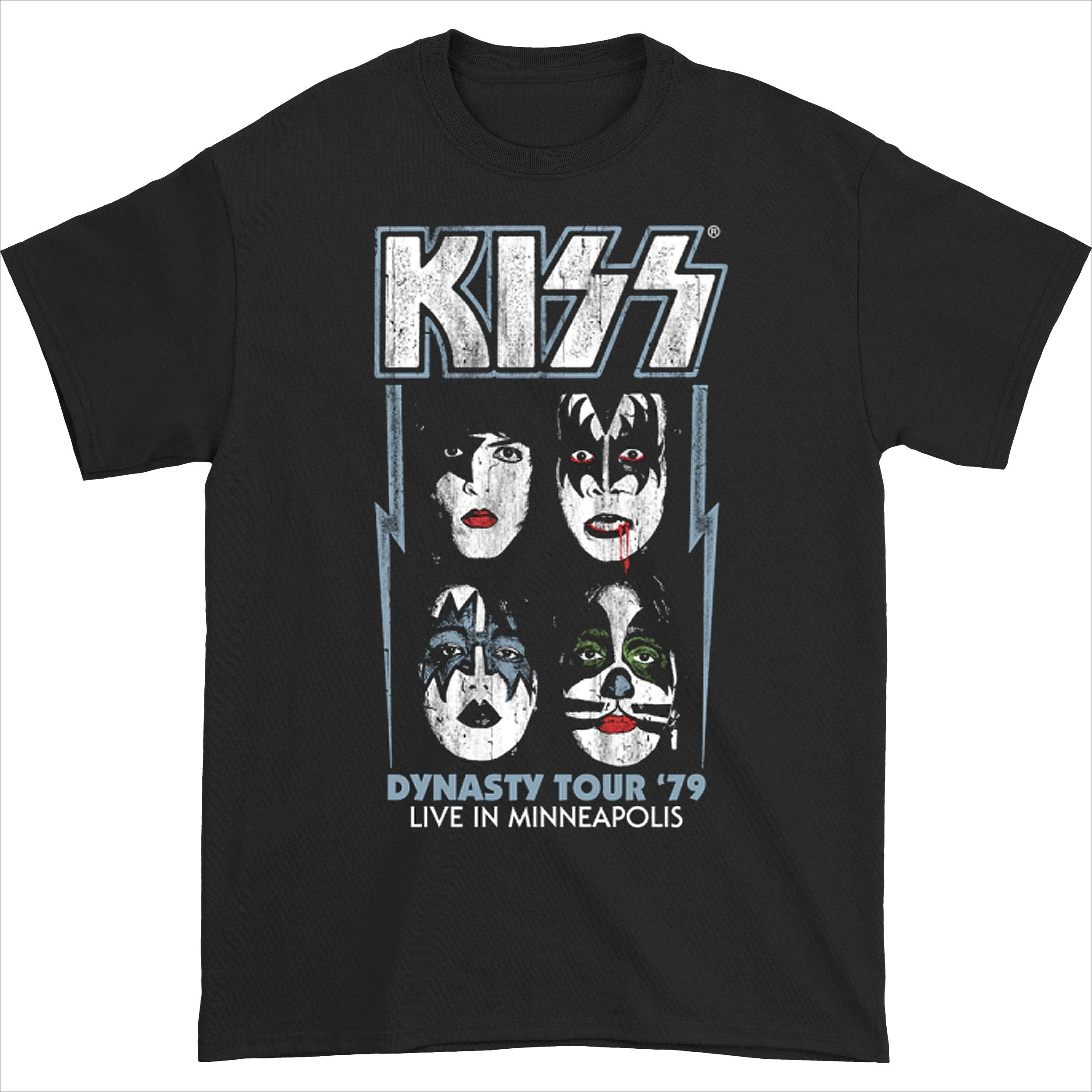 Camiseta informal KISS Dynasty Tour'79 Live, camiseta de marca de lujo para hombres y mujeres