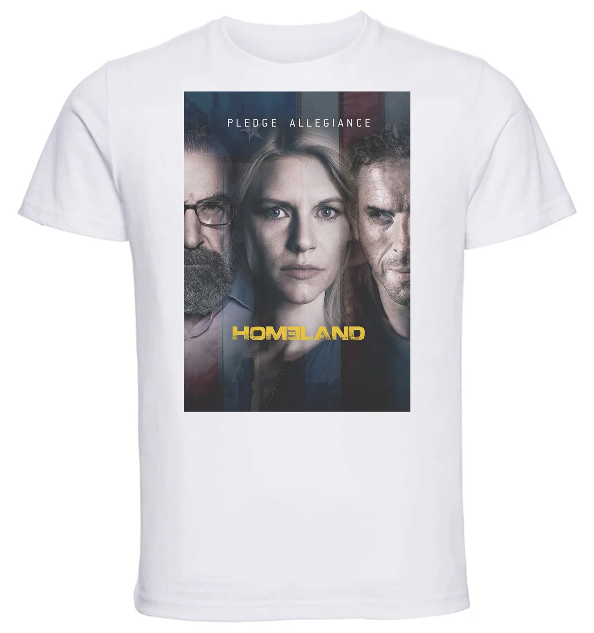 

T-Shirt Unisex White Playbill TV Series Homeland Variant 01