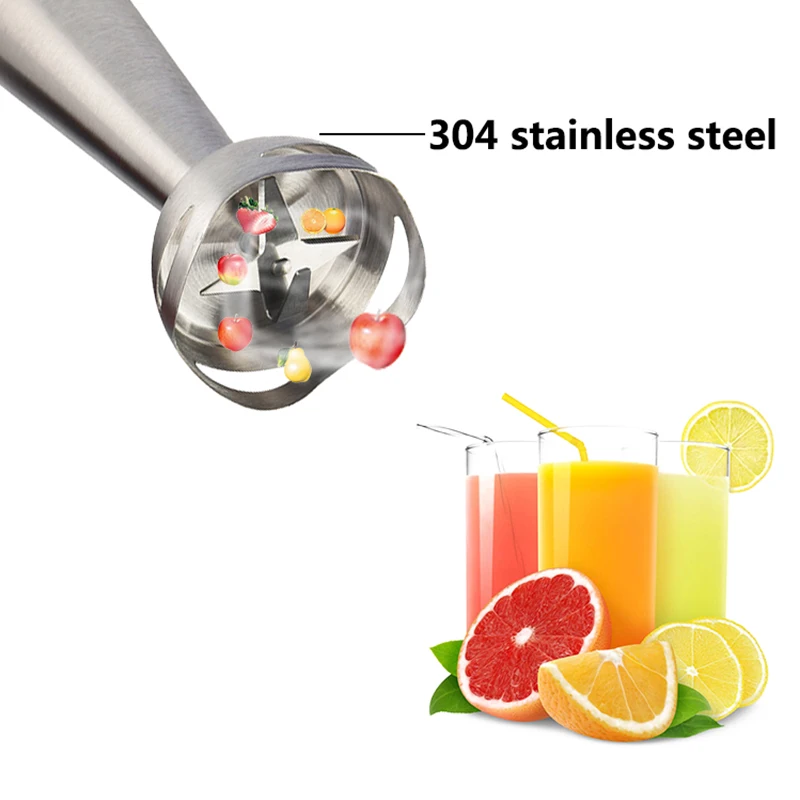 Multifunctional Handheld Blender Food Egg Cake Processor Stick Whisk  Electric Juicer Mixer Machine for Kitchen Appliance