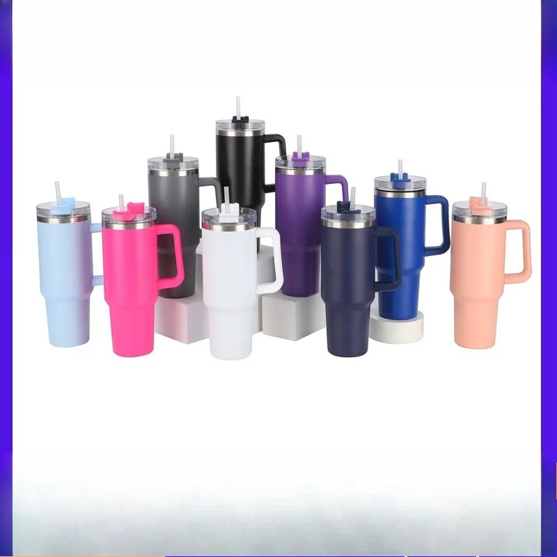 كوب Bingba ذو سعة كبيرة من الجيل 40 أونصة، كوب سيارة يحافظ على البرد، كوب بقشة من الفولاذ المقاوم للصدأ عالي القيمة #6