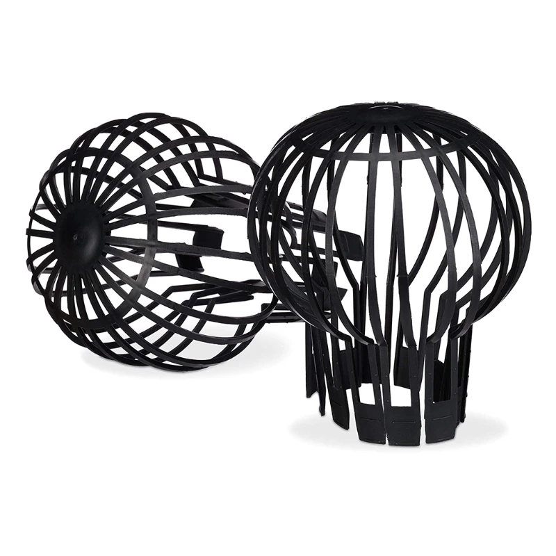Flexible Downspout Filter Plastic Gutter Balloon Protective Filter Black Filter F1CD