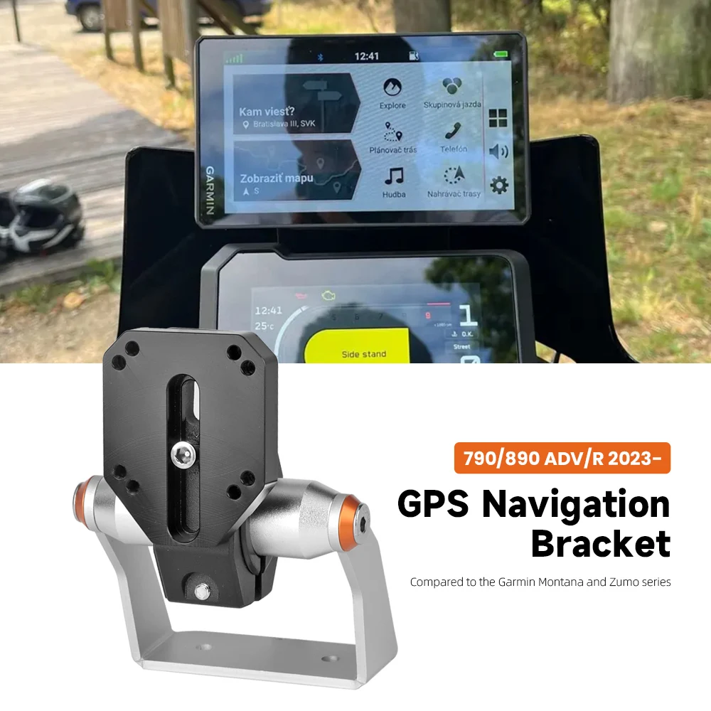 2024 For 790 Adventure 890 Adventure R/Rally 890 2023-UP Motorcycle Adjustable GPS Phone Mount Navigation Holder Bracket